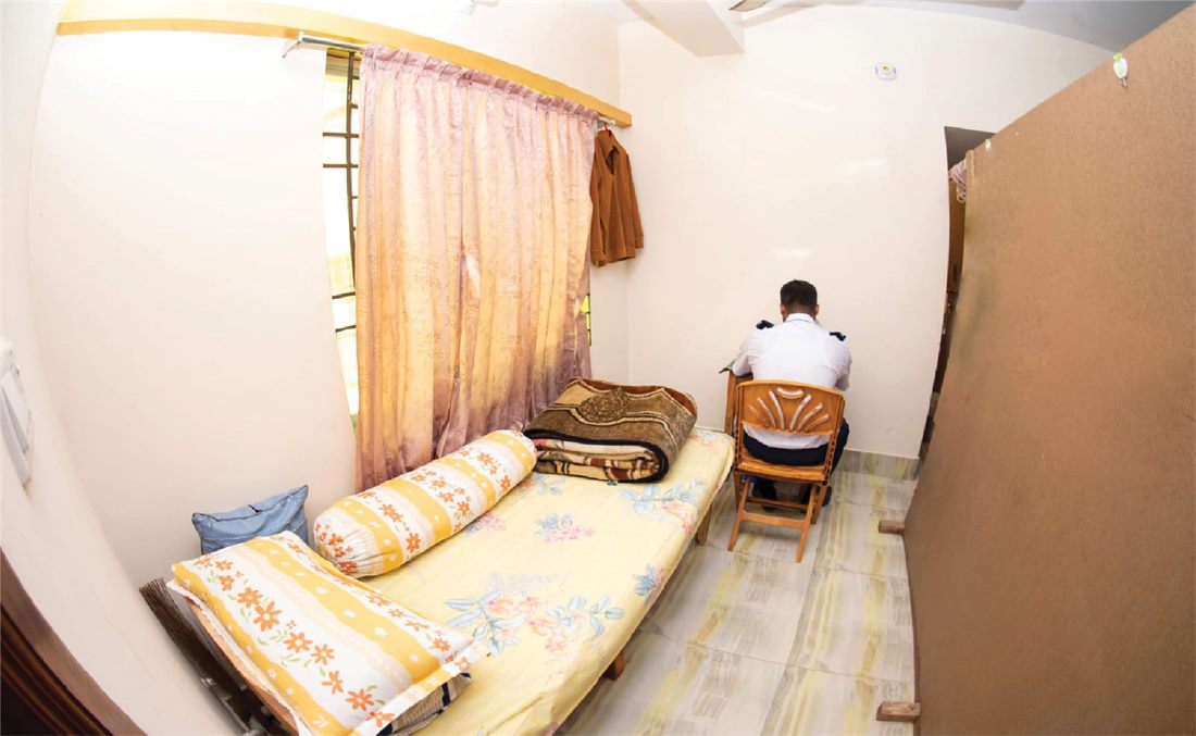 Single big size student room at Green Heaven Super Hostel